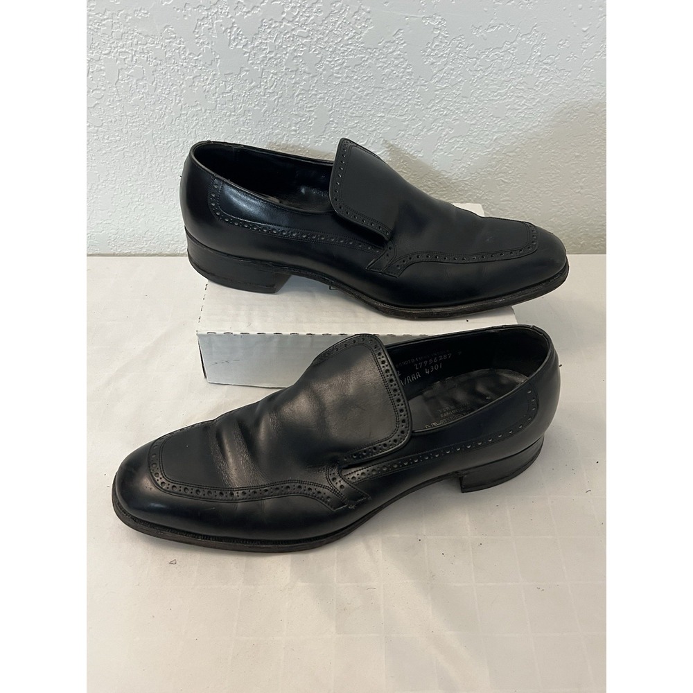 Bostonian Mens‎ Sz 12 Black Leather Slip On Dress Shoes Loafers Z7956287